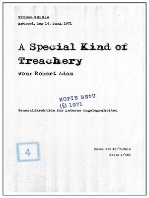 cover image of A Special Kind of Treachery